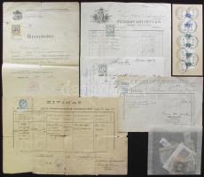 66 db okmánybélyeg, ebből 11 db okmányon
