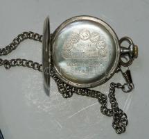 cca 1900 Korgemont 15 köves, porcelán számlapos  ezüst zsebóra. Működőképes, de egy rúgó cserére szo...