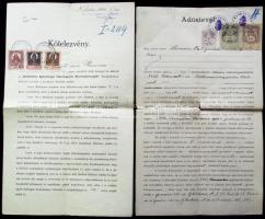 1928 Szombathelyi Egyházmegyei Takarék Rt. Zálogjegyi Kötelezvény és hozzátartozó 1900 évi adóslevél Simon Pálnak