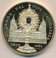 1991. "Napjaink magyar történelme - II. János Pál Pápa látogatása-Pécs" nagyalakú, piefort...