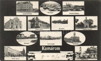 Komárom with synagogue and railway station (EK)