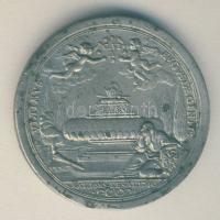 1740. "VI. Károly Német Római Császár (III.Károly magyar király) temetése" ón emlékérem (d=44mm) T:2 / 1740. Charles VI Holy Roman Emperor´s funeral tin medallion (d=44mm) C:XF