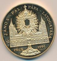 1991. "Napjaink magyar történelme - II. János Pál Pápa látogatása-Pécs" nagyalakú, piefort...