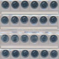 Kanada 1999. 25c (12x) + 2000. 25c (12x) mindkettő Millenniumi sorozat fóliában T:1 /
Canada 1999. ...