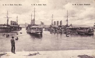 SMS Erzherzog Ferdinand Max, SMS Erzherzog Karl, SMS Erzherzog Friedrich (EK)
