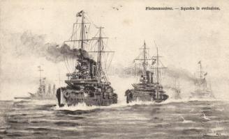 K.u.K. warship manoeuvre