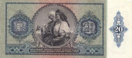 1932. 50P (2x) kétféle színű sorszámmal T:II+ + 1941. 20P (3x) kettő alacsony sorozatszámú T:II