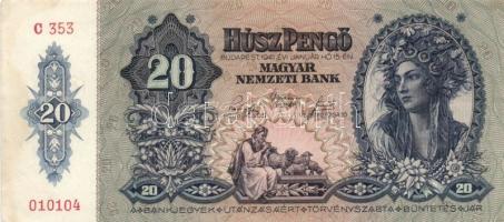 1930. 20P T:III- + 1941. 20P (4x) T:I-,II + 1965. 20Ft T:III