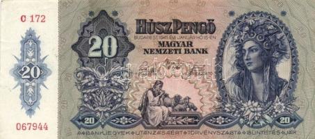 1930. 20P T:III- + 1941. 20P (4x) T:I-,II + 1965. 20Ft T:III