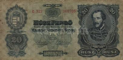 1930. 20P T:III- + 1941. 20P (4x) T:I-,II + 1965. 20Ft T:III