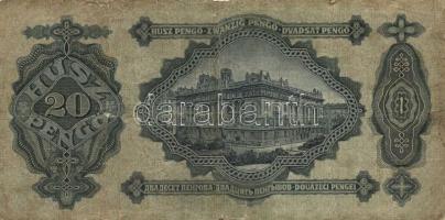 1930. 20P T:III- + 1941. 20P (4x) T:I-,II + 1965. 20Ft T:III