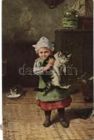 10 db háború előtti, jó minőségű Művész lap / 10 Art postcards