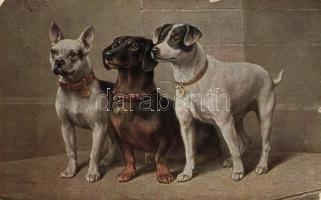 10 db háború előtti, jó minőségű Művész lap / 10 Art postcards