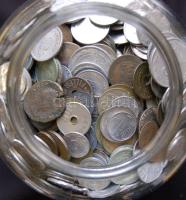 1200db magyar és külföldi aprópénz T:vegyes / Mixed Hungarian and world coins all 1200 p.