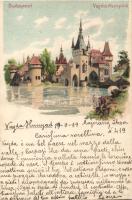 1899 Budapest XIV. Vajdahunyad litho