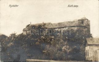 3 db magyar templom régi képeslapon (Nyírbátor, Szekszárd, Püspökladány)