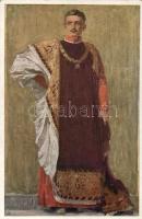 2 db megíratlan Károly király képeslap