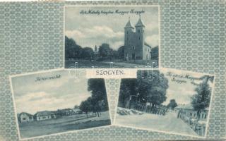 2 db szép állapotú, háború előtti Szőgyén városképes lap