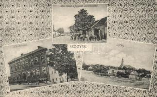 2 db szép állapotú, háború előtti Szőgyén városképes lap