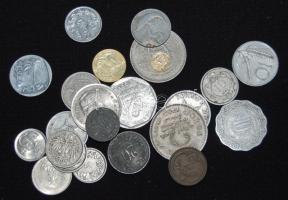 Vegyes világpénz tétel, összesen 1,6kg T:vegyes /Mixed world coins 1,6kg C:mixed