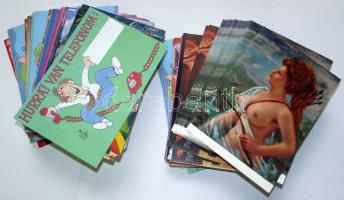 190 db megíratlan modern reklámlap, közte több darabos tételek is. 190 Advertisement postcards