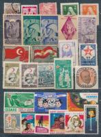 1909-1983 395 db (344 klf) magyar és külföldi levélzáró bélyeg, ívek, összefüggések is (segély, ünne...