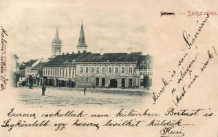 Szászváros with the shop of F. Eisenmenger (cut)
