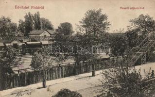 Piski railway station and overpass bridge (EK)