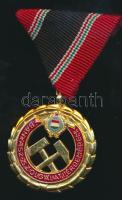 1957. Bányászati Szolgálati Érdemérem arany fokozata eredeti díszdobozban T:1