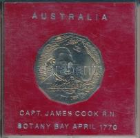 Ausztrália 1970. 50c &quot;Cook ausztráliai útja&quot; T:1 eredeti dísz plasztiktokban! / Australia 1970. 50 Cents &quot;Capt.James Cook-Botany Bay&quot; C:1 in original plastic case