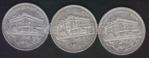 1992. 200DFt Ag "MNB" (3x) T:1-,2