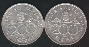 1992. 200DFt Ag "MNB" (2x) T:2 ph.