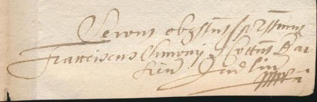 1735 Cito, cito, citissime levél Simonyi Ferenc földbirtokostől Simonyról Körmöcbányára / Cito, cito...