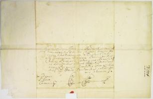 1735 Cito, cito, citissime levél Simonyi Ferenc földbirtokostől Simonyról Körmöcbányára / Cito, cito...