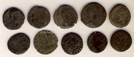 10db többféle római follis T:vegyes