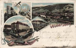 Wöllersdorf military barracks litho (EK)