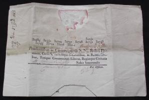 1813 Helytartótanácsi leirat József nádor, Latinovics János, Bodor Mihály saját kezű aláírásaival / Ex offo letter of the Governing council with autograph of Palatin Joseph