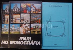 1987 Ipari monográfia I-II. kötet, Ipari Minisztérium és a Magyar Gazdasági kamara  kiadása + 1990 Névjegyzék az ipari gazdálkodó szervezetekről