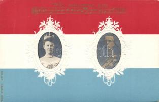 Dutch flag, Royal couple Emb.