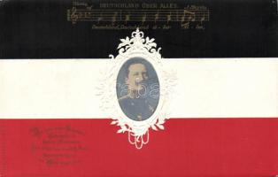 German flag, Wilhelm II Emb.