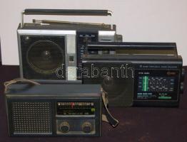 3 db klf márkájú táskarádió