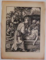 cca 1900  2db Albrecht Dürer: fametszet-papír, 25x33cm