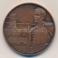 1991. Széchényi emlékére megrendezett evező verseny Br szignált medálja (d=43mm) T:1