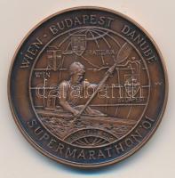 1991. Széchényi emlékére megrendezett evező verseny Br szignált medálja (d=43mm) T:1