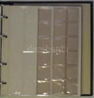 Numis gyűrűs éremtartó album betét-és elválasztó lapokkal (6db betétlap) újszerű állapotban