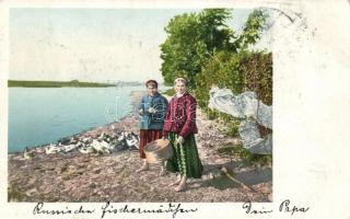 Russian fishing women, folklore