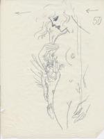 ~1940  2 db akt ceruza rajz