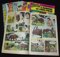 7 db külföldi (angol, belga, francia) Tarzan és Superman képregény az 1970-es évekből / Vintage Tarz...