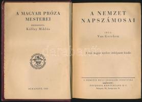 Vas Gereben: A nemzet napszámosai - a mai magyar nyelvre átdolgozott kiadás, Nemzeti múlt irod. bizottság, 1929. kopott aranyozású egészvászon kötásben