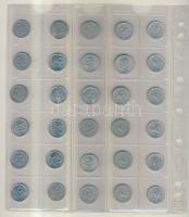 Magyar fillér,pengő, forint tétel 1940-es évektől napjainkig, berakólapokon, jobb darabokkal, összes...